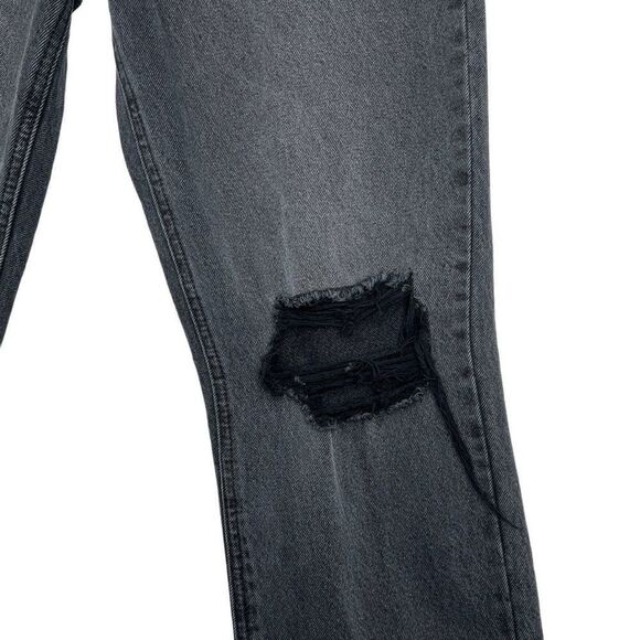 KanCan Dixon Jeans Women's Size 9 Black Ultra High Rise 90s Distressed Boyfriend - Picture 5 of 12